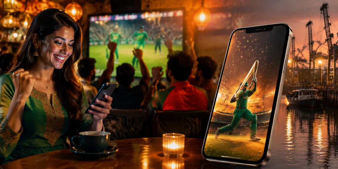 Cricket betting scene with a Bangladeshi model in Khulna